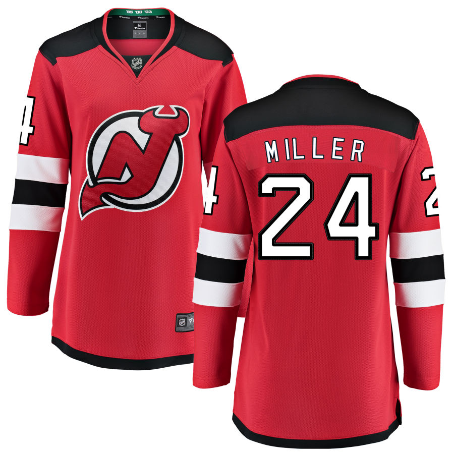 Colin Miller New Jersey Devils Fanatics Branded Women's Home Breakaway Jersey - Red