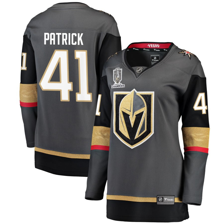 Nolan Patrick  Vegas Golden Knights Fanatics Branded Women's 2023 Stanley Cup Champions Alternate Breakaway Jersey - Black