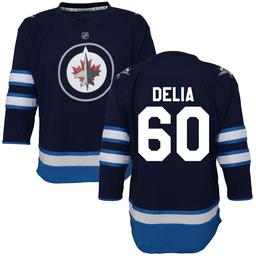 Collin Delia Winnipeg Jets Toddler Home Replica Jersey - Navy