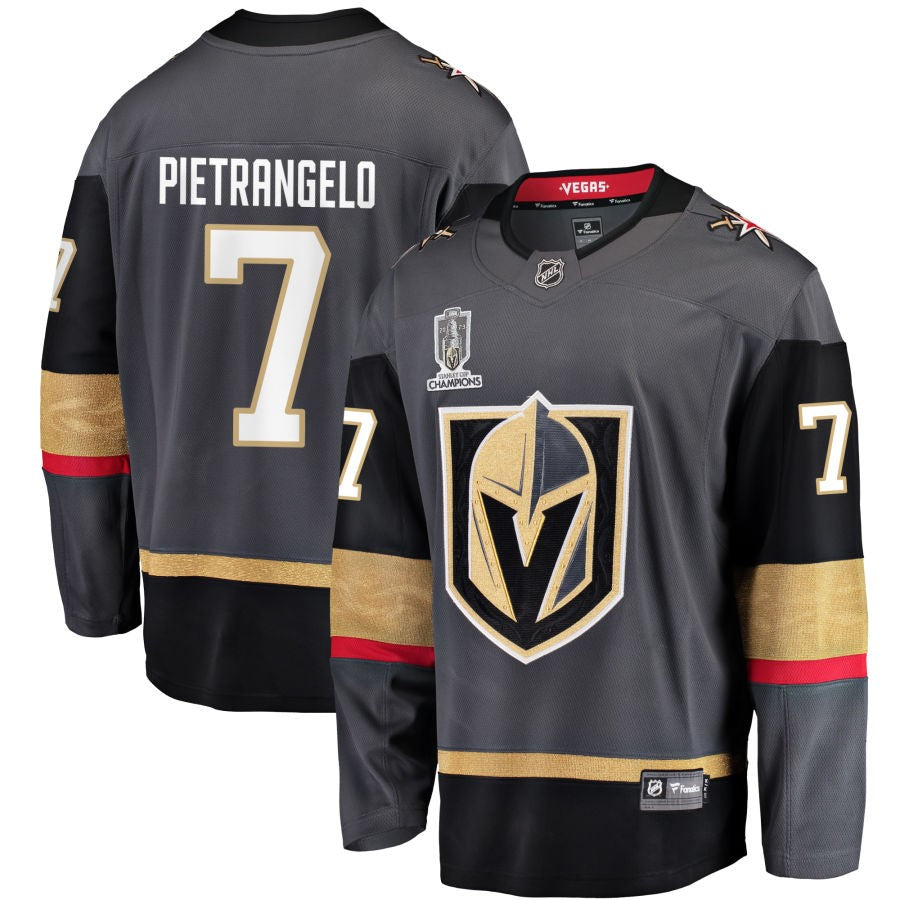 Alex Pietrangelo  Vegas Golden Knights Fanatics Branded 2023 Stanley Cup Champions Alternate Breakaway Jersey - Black