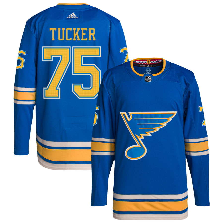 Tyler Tucker St. Louis Blues adidas Alternate Authentic Pro Jersey - Blue