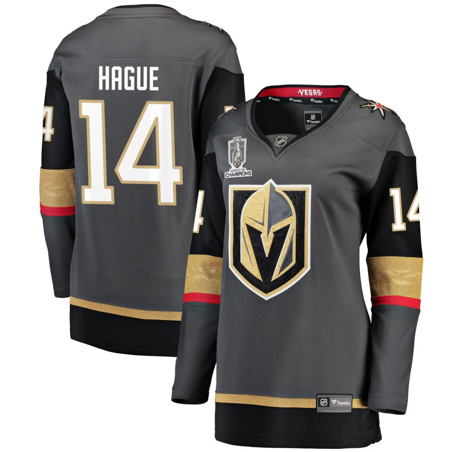 Nicolas Hague  Vegas Golden Knights Fanatics Branded Women's 2023 Stanley Cup Champions Alternate Breakaway Jersey - Black